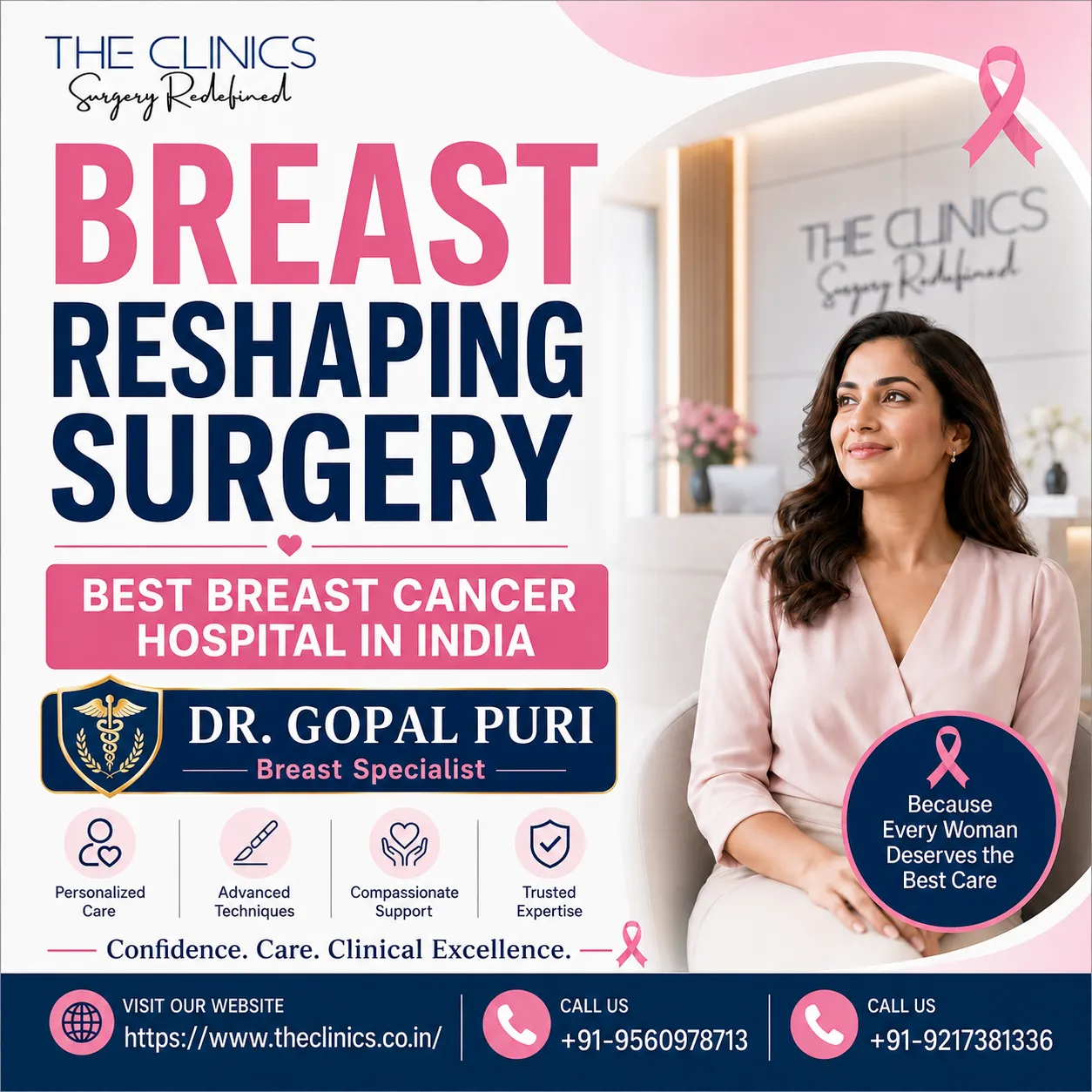 Breast Reshaping Surgery and Choosing the Best Breast Cancer Hospital in India: A Complete Guide