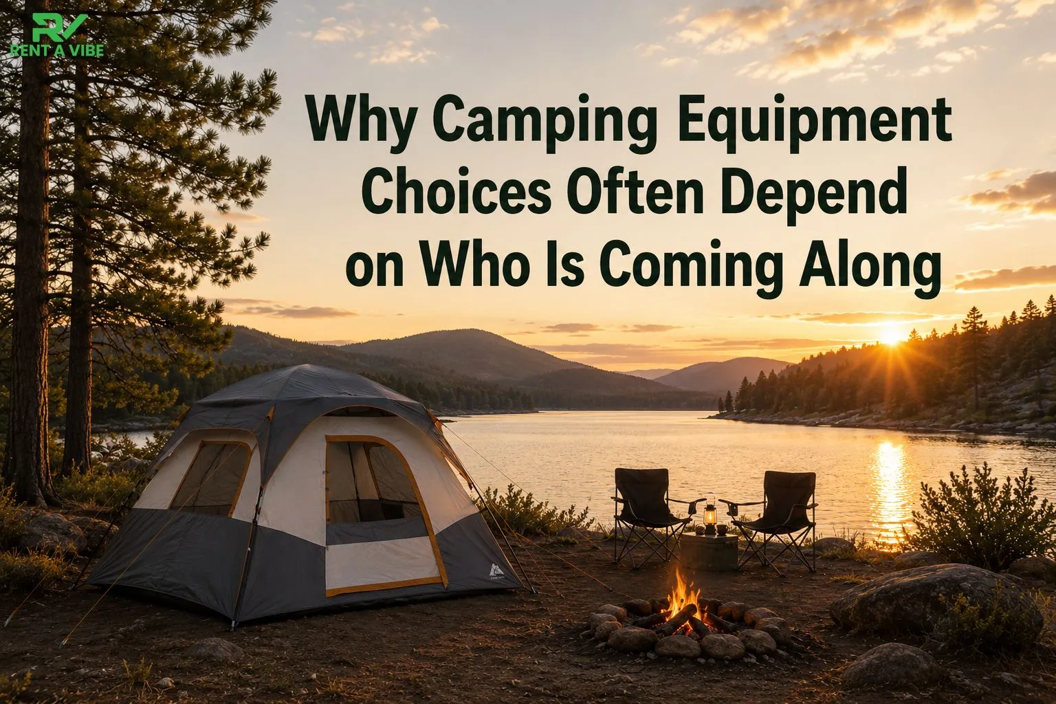 Why Camping Equipment Choices Often Depend on Who Is Coming Along