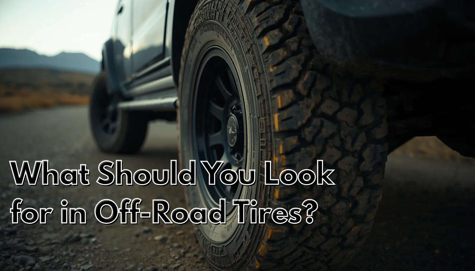 What Should You Look for in Off-Road Tires?