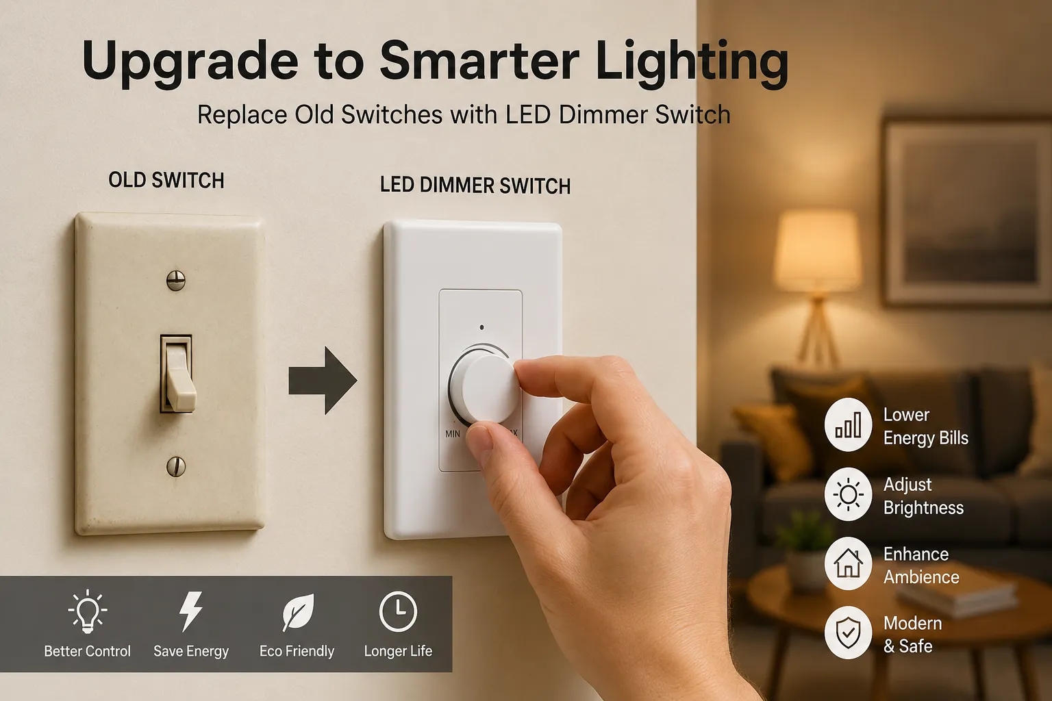 Top Reasons to Replace Old Switches with a Led Dimmer Switch