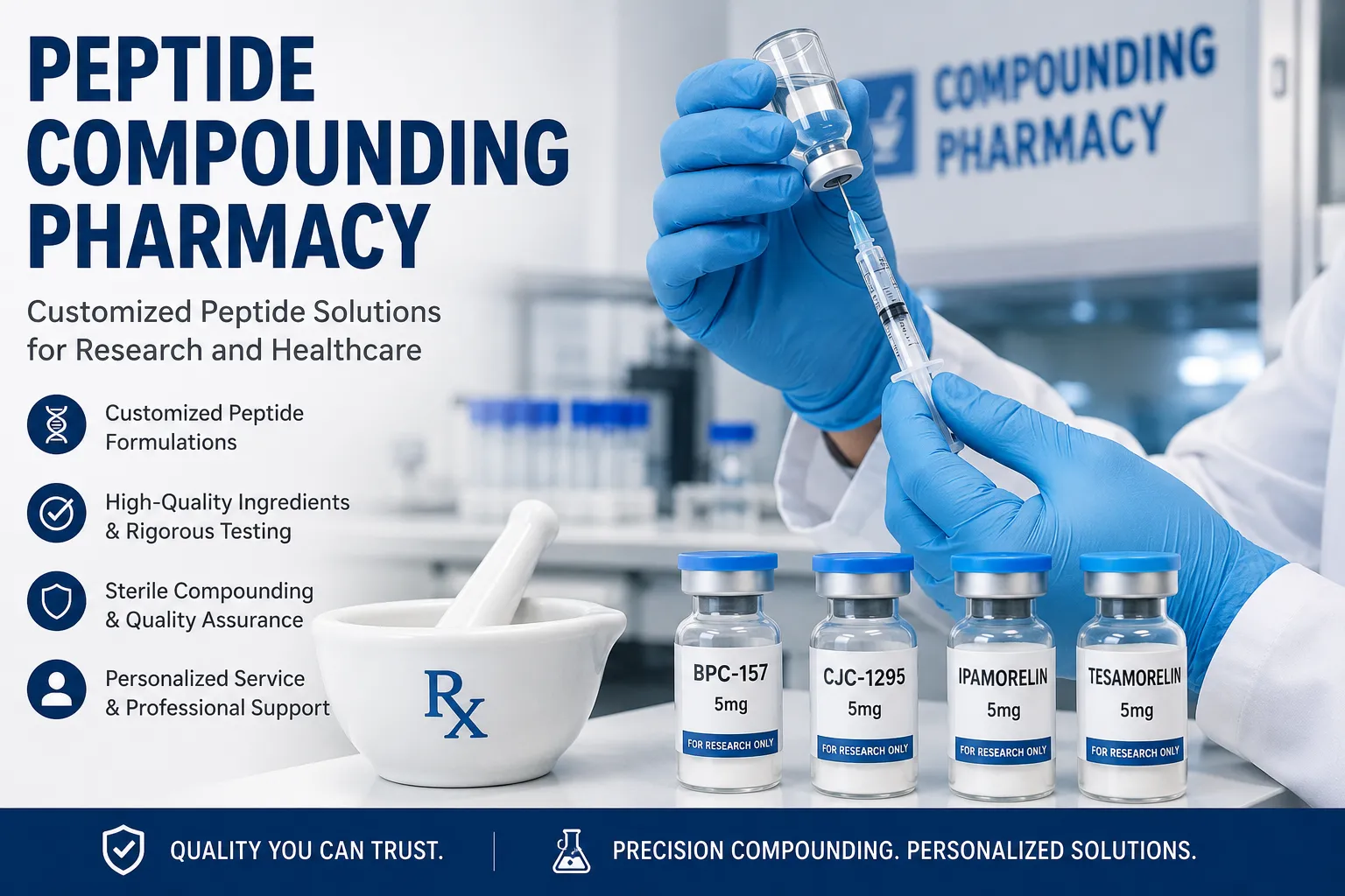 Peptide Compounding Pharmacy: Personalized Solutions for Modern Research and Healthcare