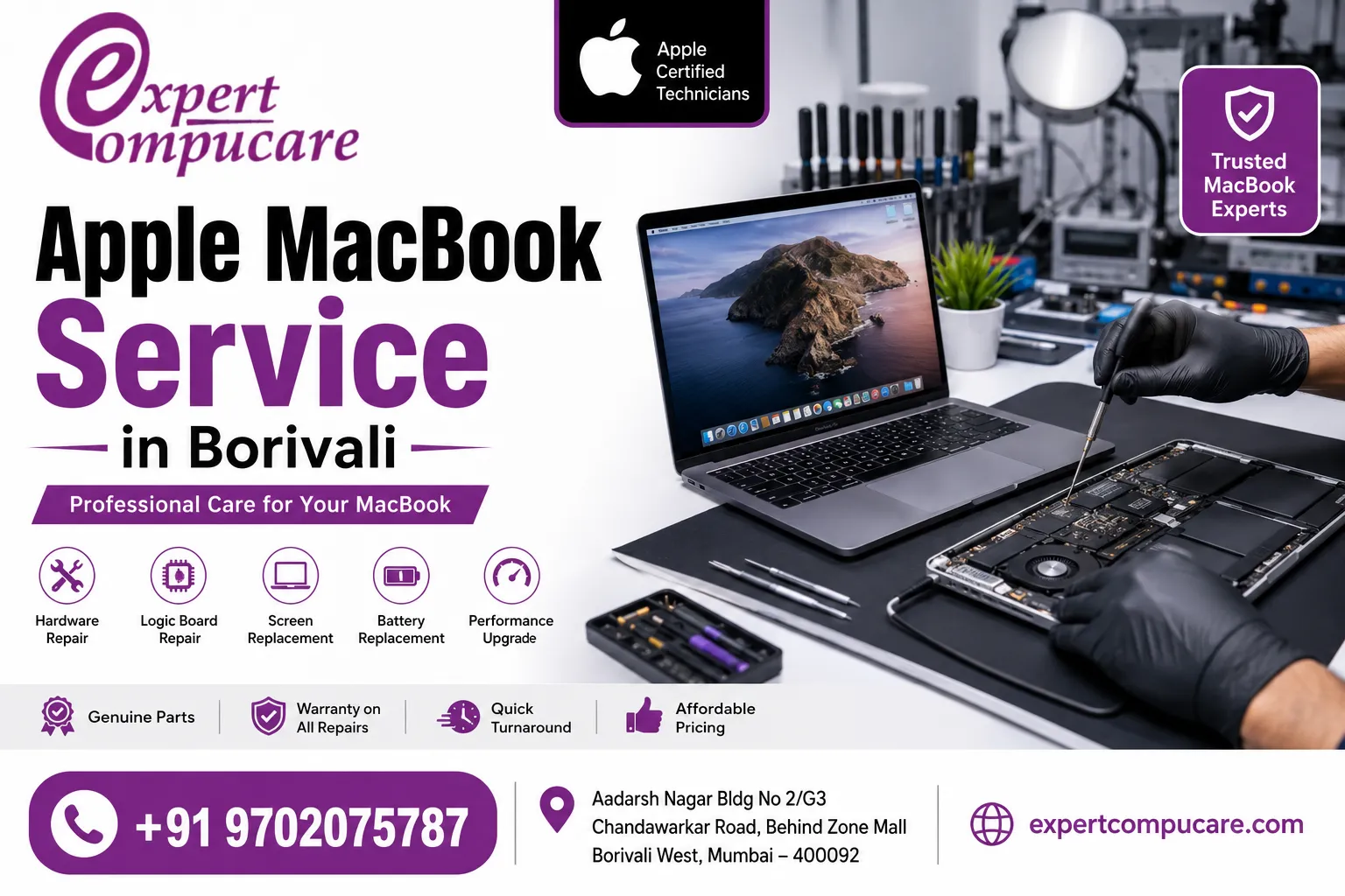 Apple MacBook Service in Borivali: What to Know Before You Hand Over Your Machine