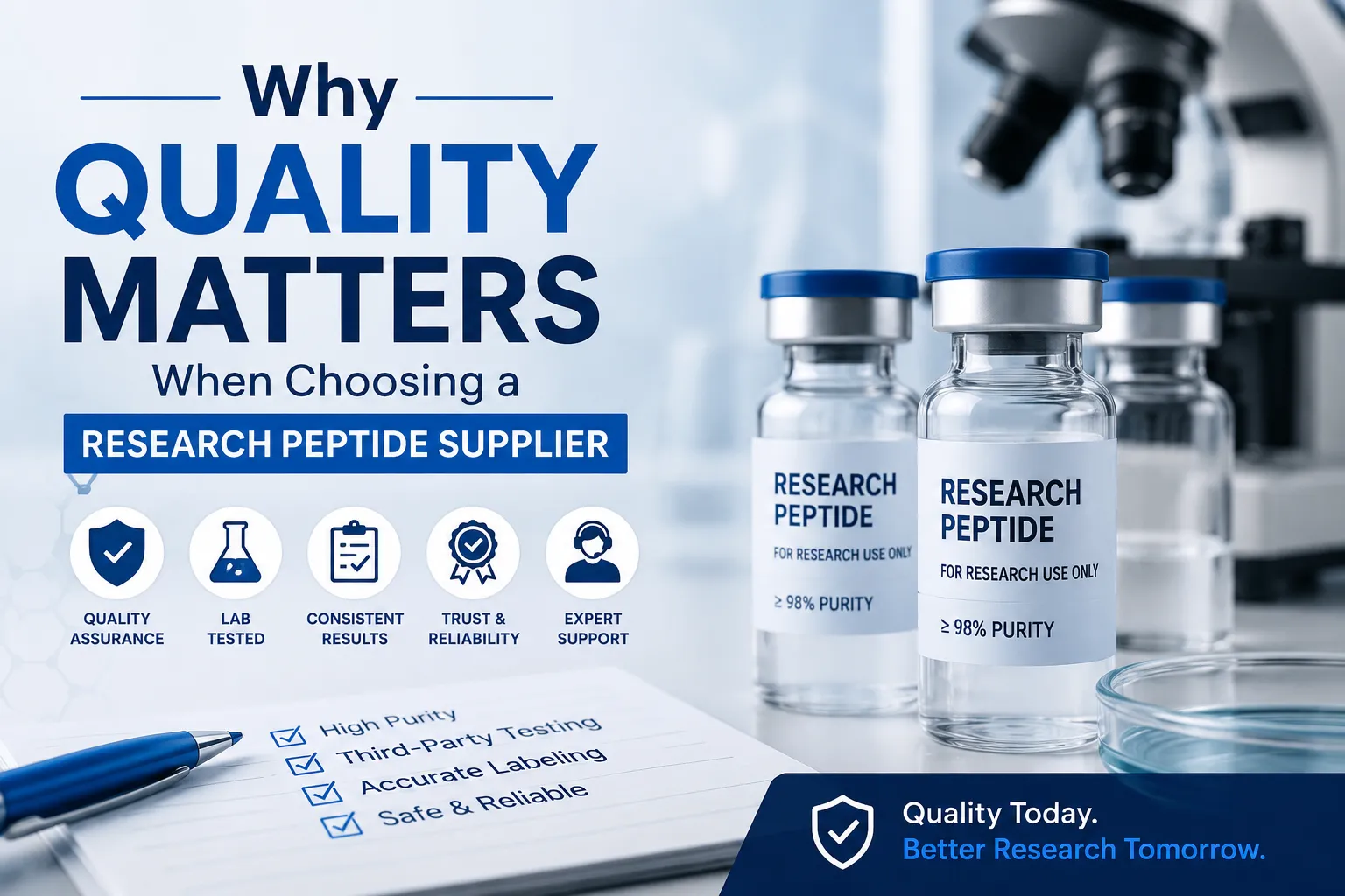 Why Quality Matters When Choosing Research Peptides