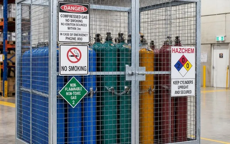Why Most Australian Workplaces Fail Gas Cylinder Storage Checks