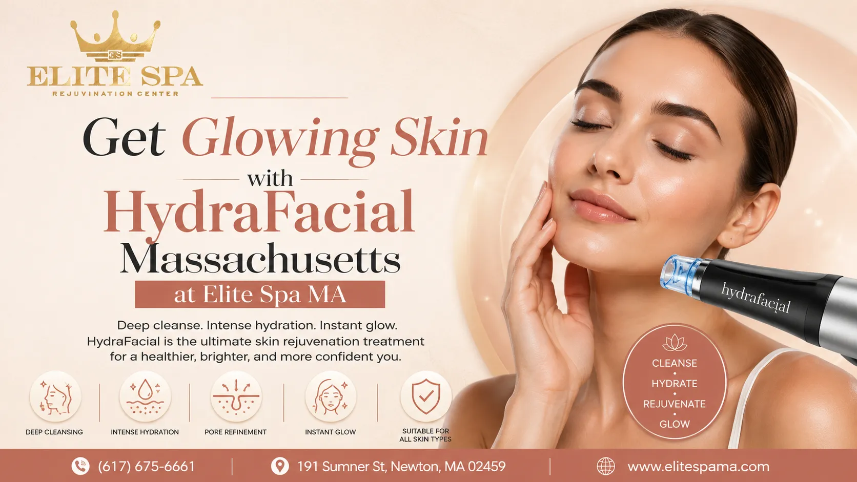 Get Glowing Skin with HydraFacial Massachusetts at Elite Spa MA