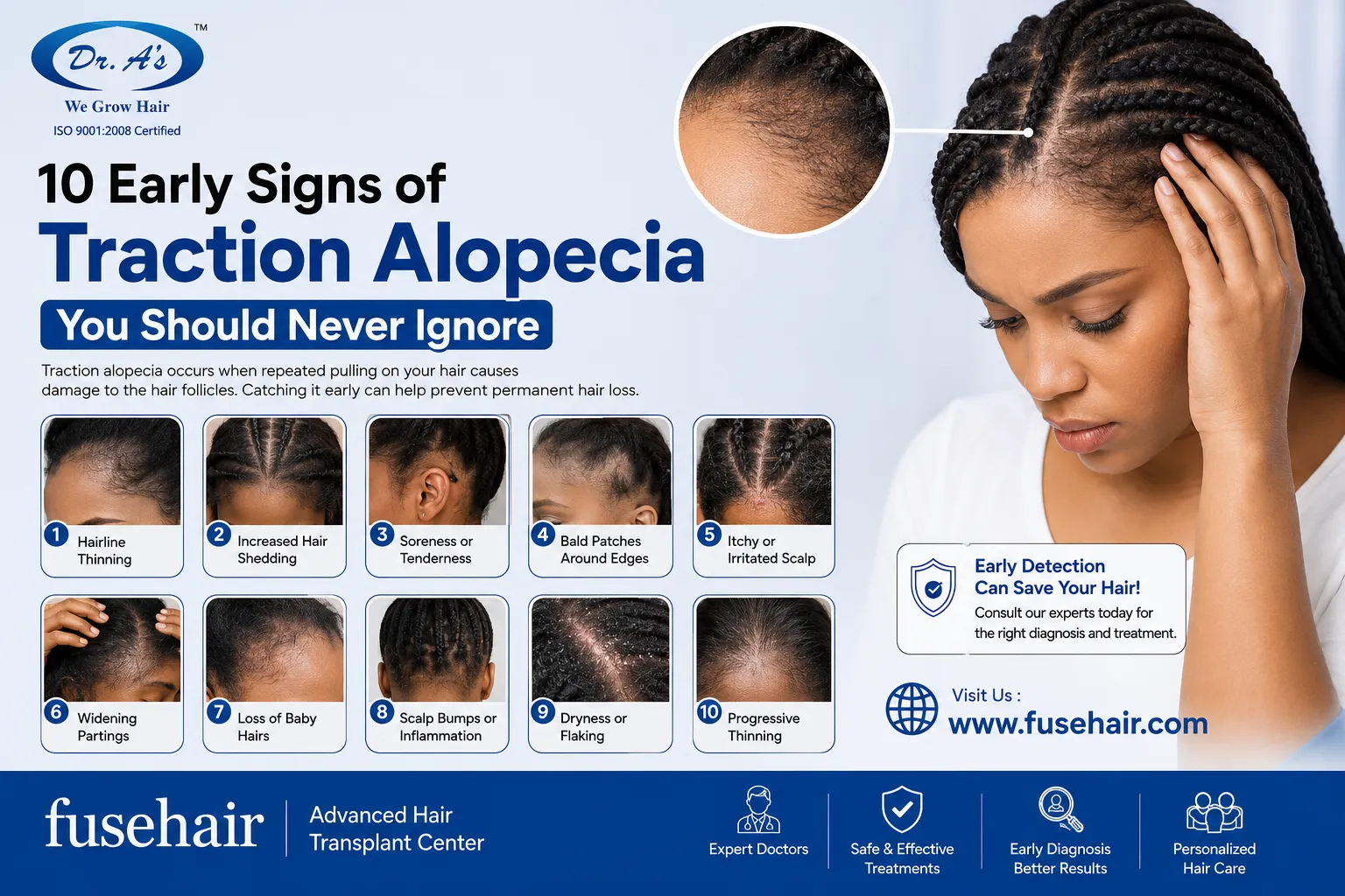 10 Early Signs of Traction Alopecia You Should Never Ignore: A Complete Guide to Early Detection, Treatment & Prevention