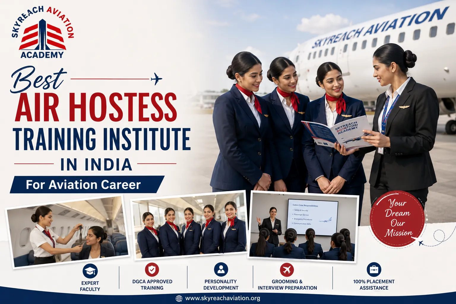 Best Air Hostess Training Institute In India For Aviation Career