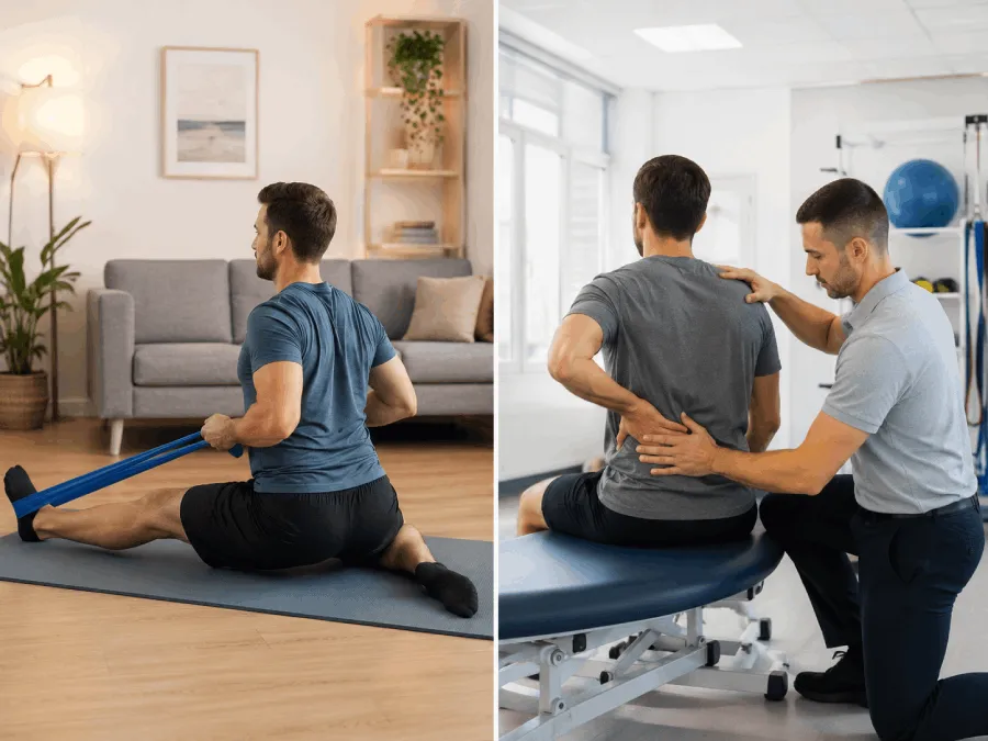Physiotherapy for Back Pain at Home vs. Clinic Visits: What's Better?