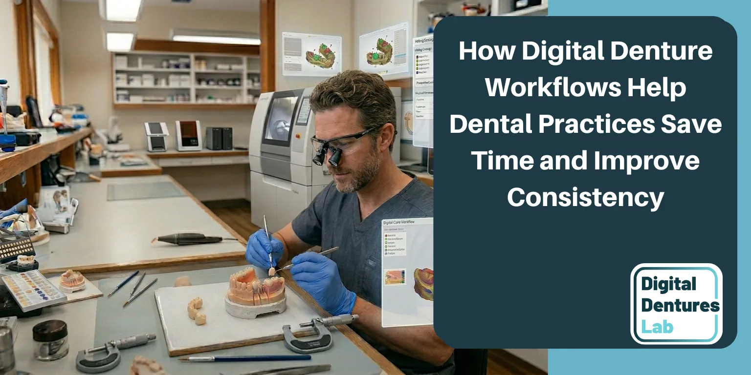 How Digital Denture Workflows Help Dental Practices Save Time and Improve Consistency
