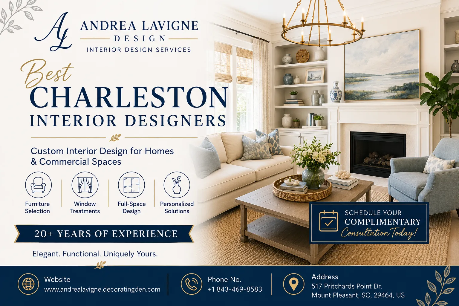 How a Home Interior Designer in Charleston SC Can Transform Your Living Space