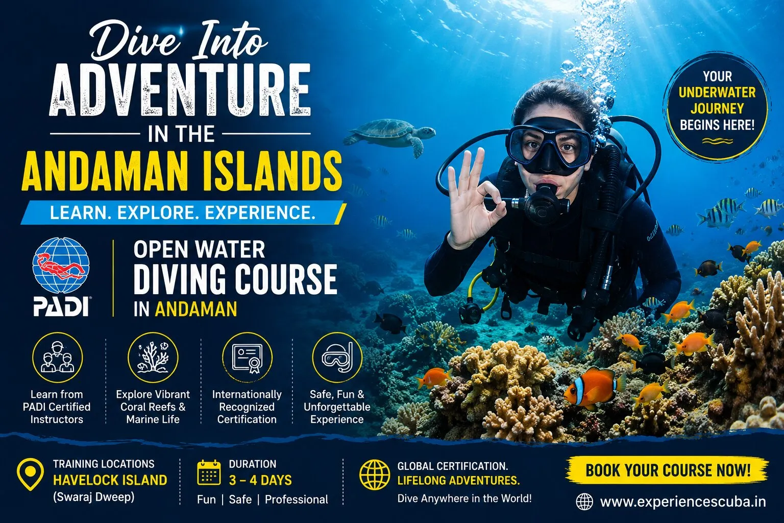 Why the PADI Open Water Diving Course in Andaman Is Worth It