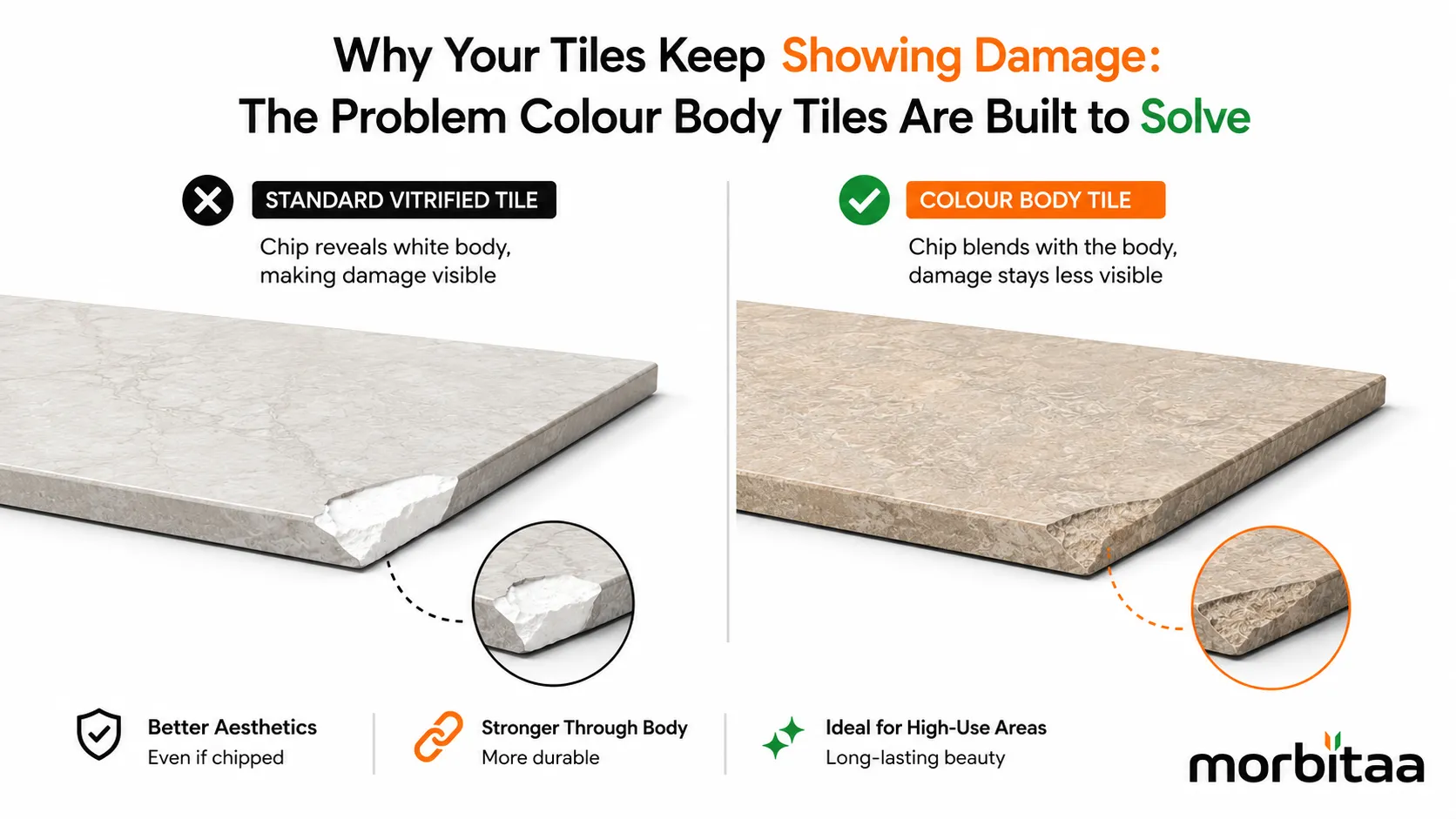 The Real Problem With Regular Tiles (And How Colour Body Tiles Fix It)