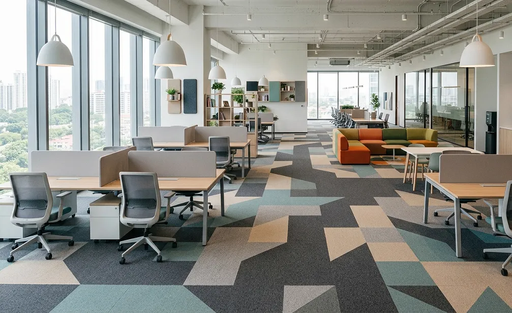 How Carpet Tiles Improve Modern Office Design in Singapore