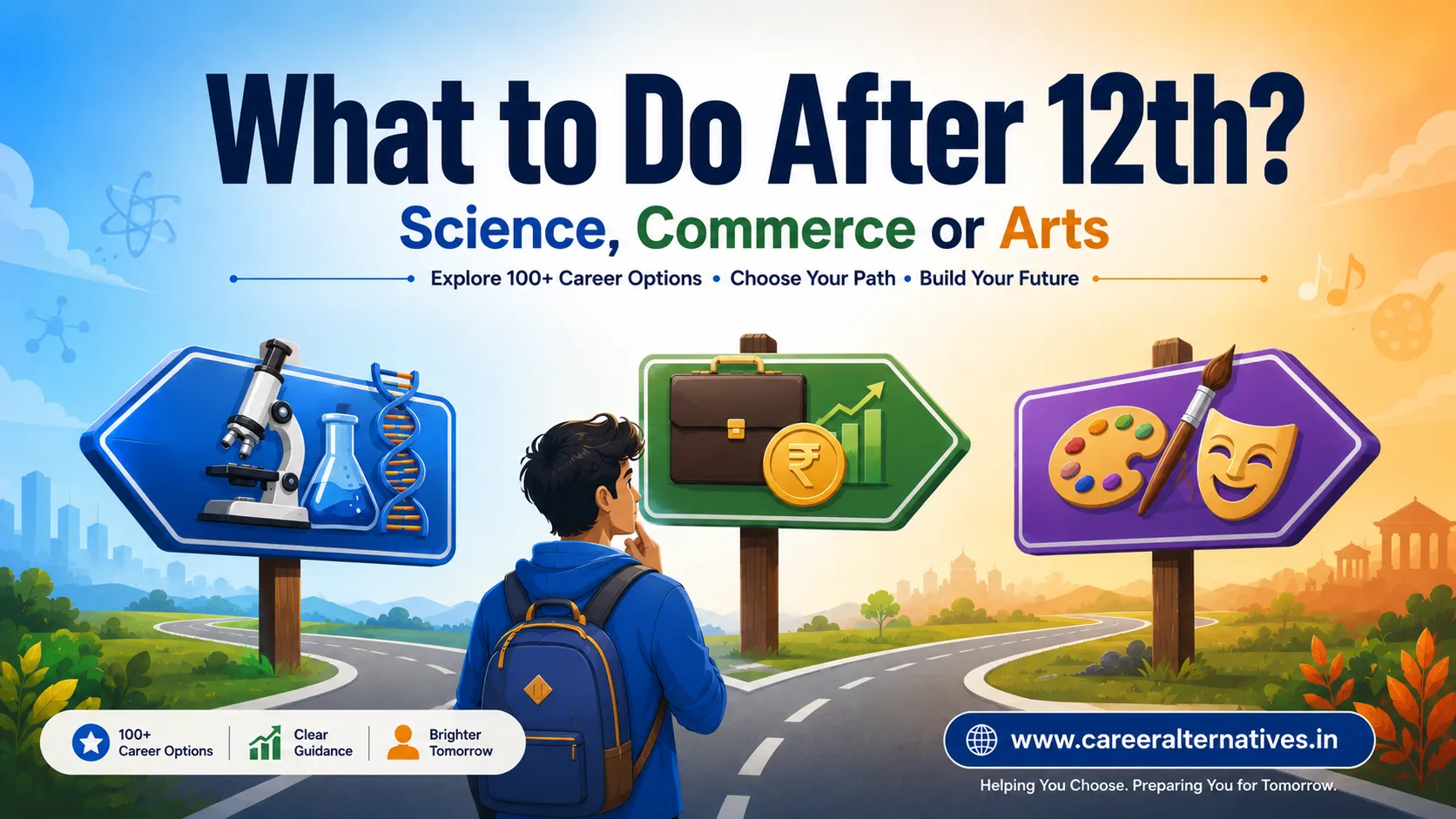 Career Options After 12th: 100+ Careers Mapped Across Science, Commerce & Arts