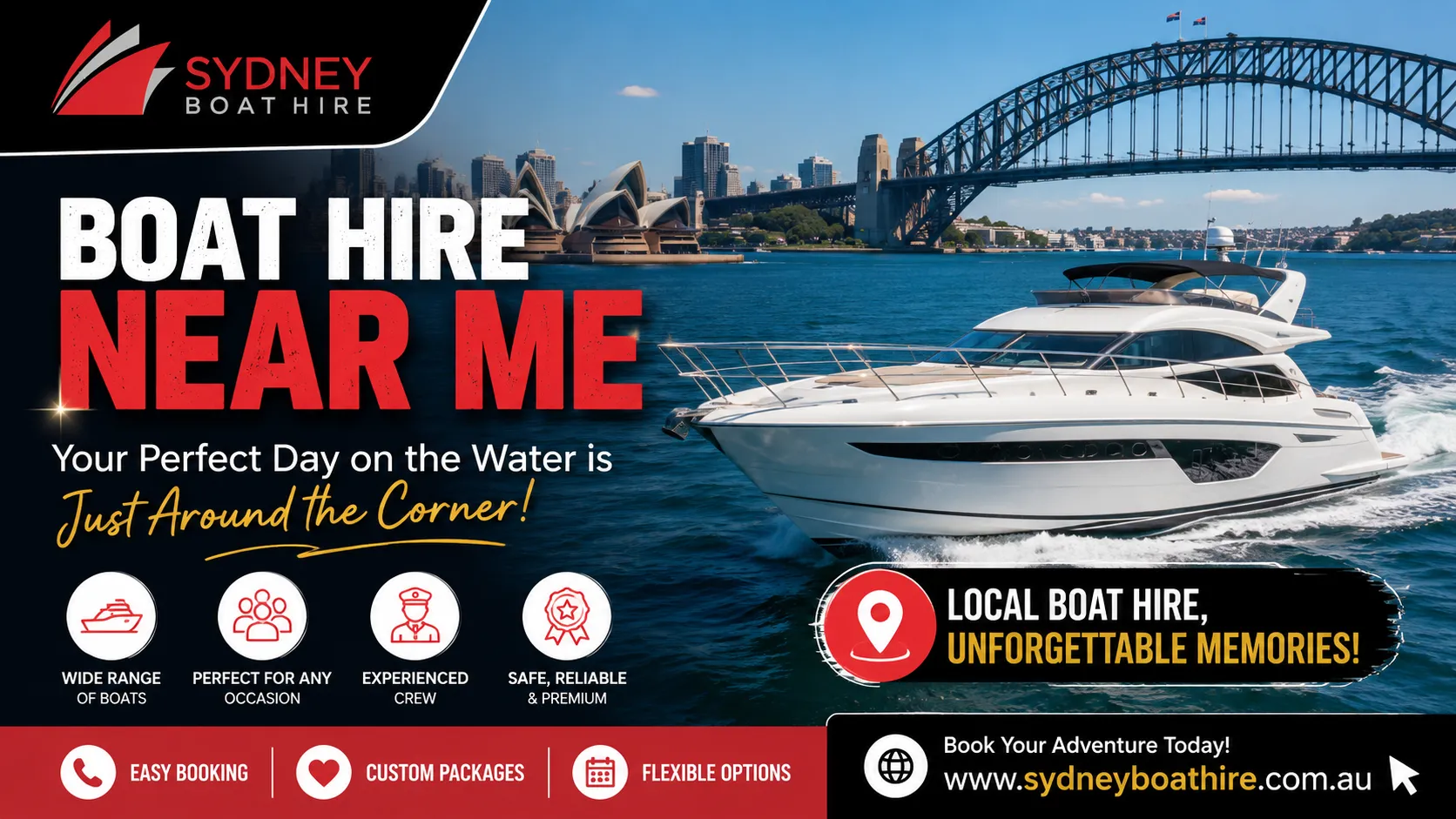 Looking for Boat Hire Near Me? Why Choose Yacht Hire Pyrmont for Your Next Cruise?