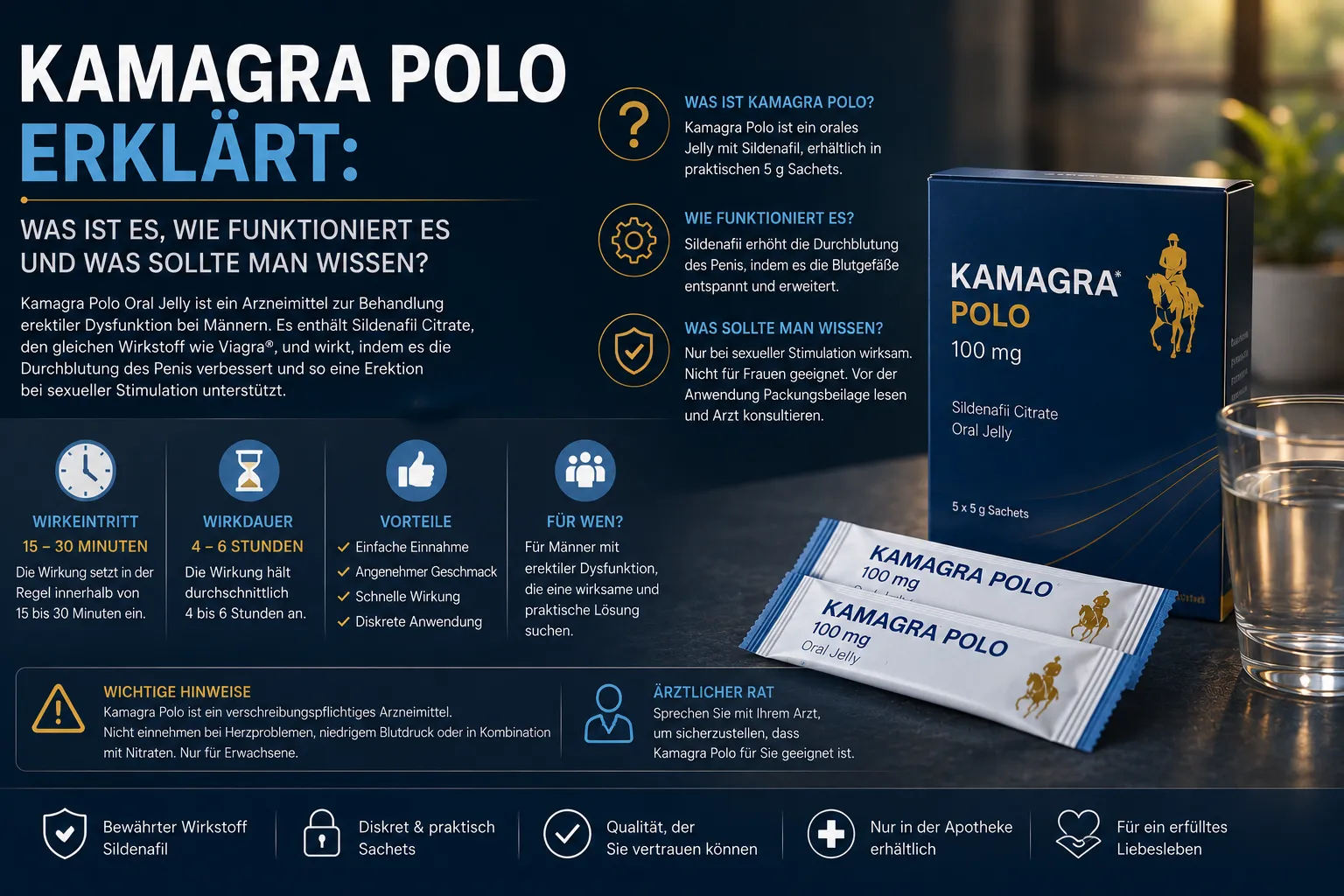 Kamagra Polo erklärt: Wirkung, Anwendung und wichtige Fakten