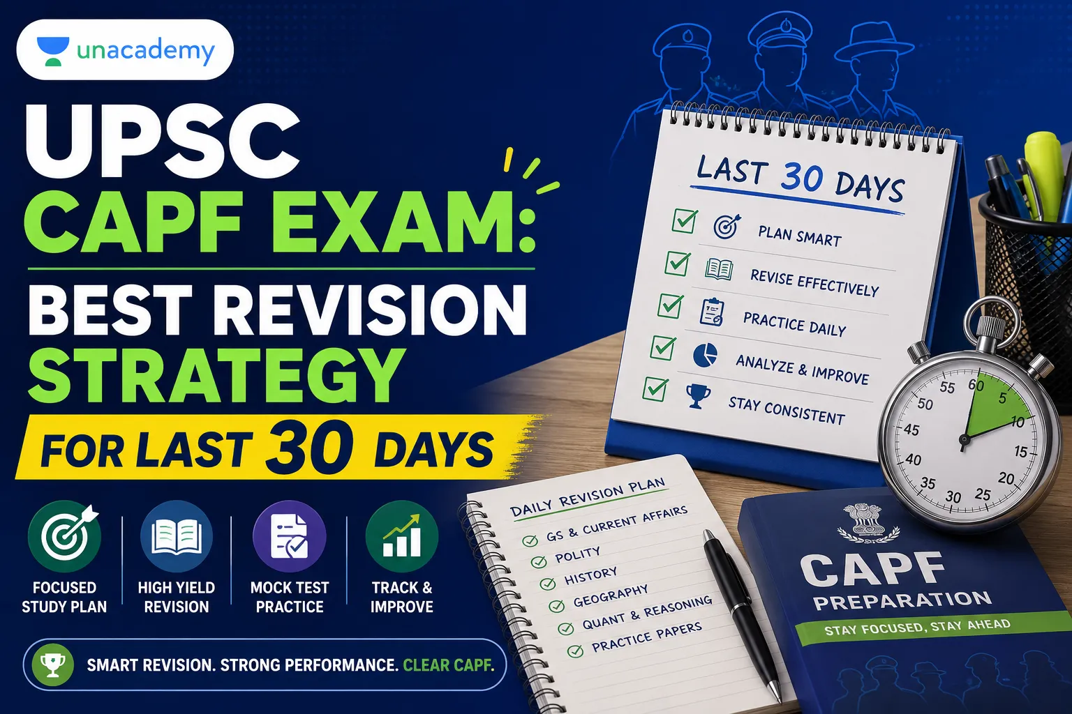 UPSC CAPF Exam: Best Revision Strategy for Last 30 Days