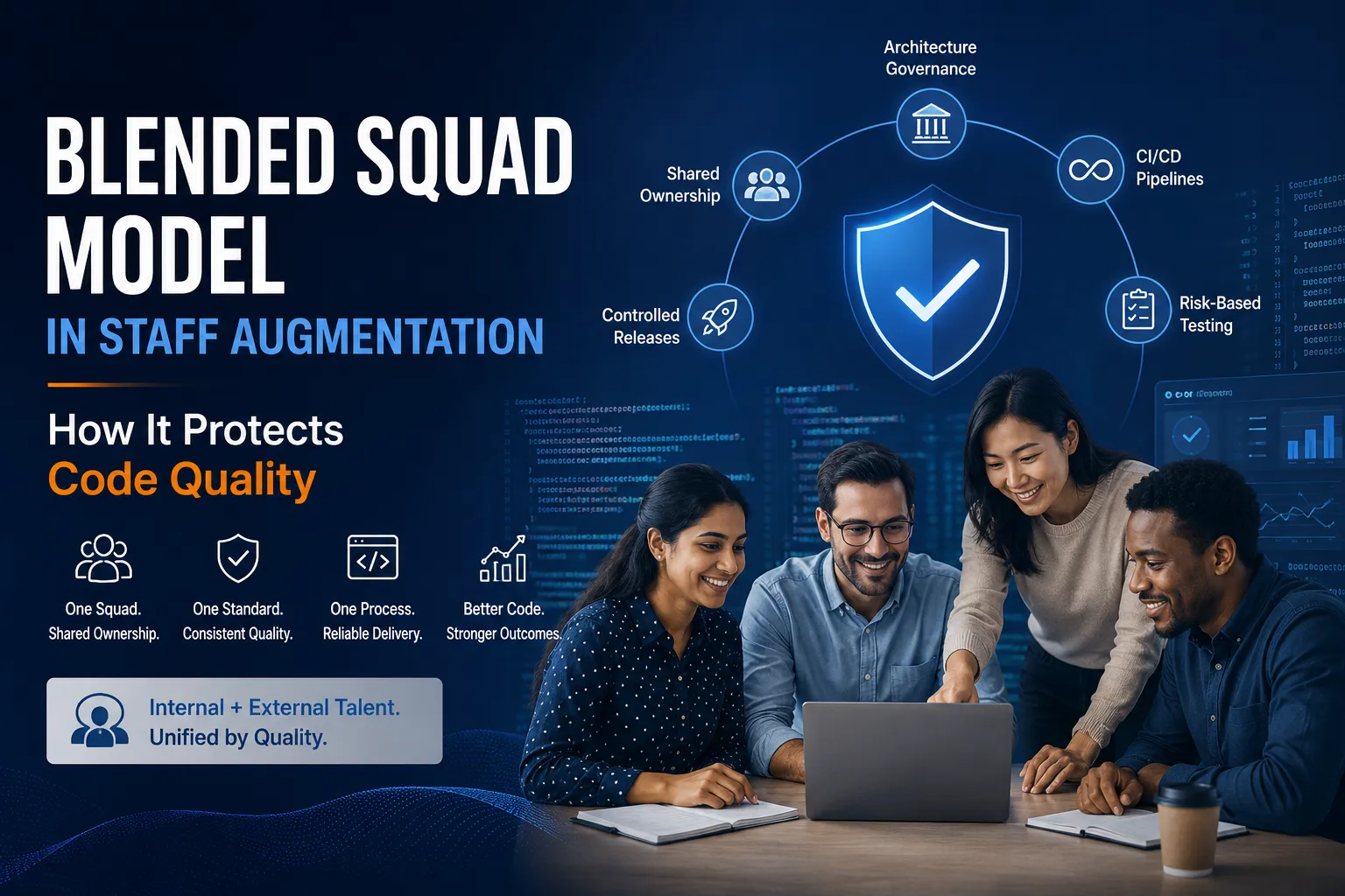 What is a "Blended Squad" Model in Staff Augmentation (And How Does it Protect Code Quality)?
