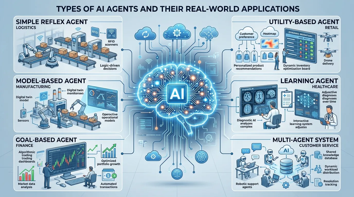 Types of AI Agents and Their Real-World Applications