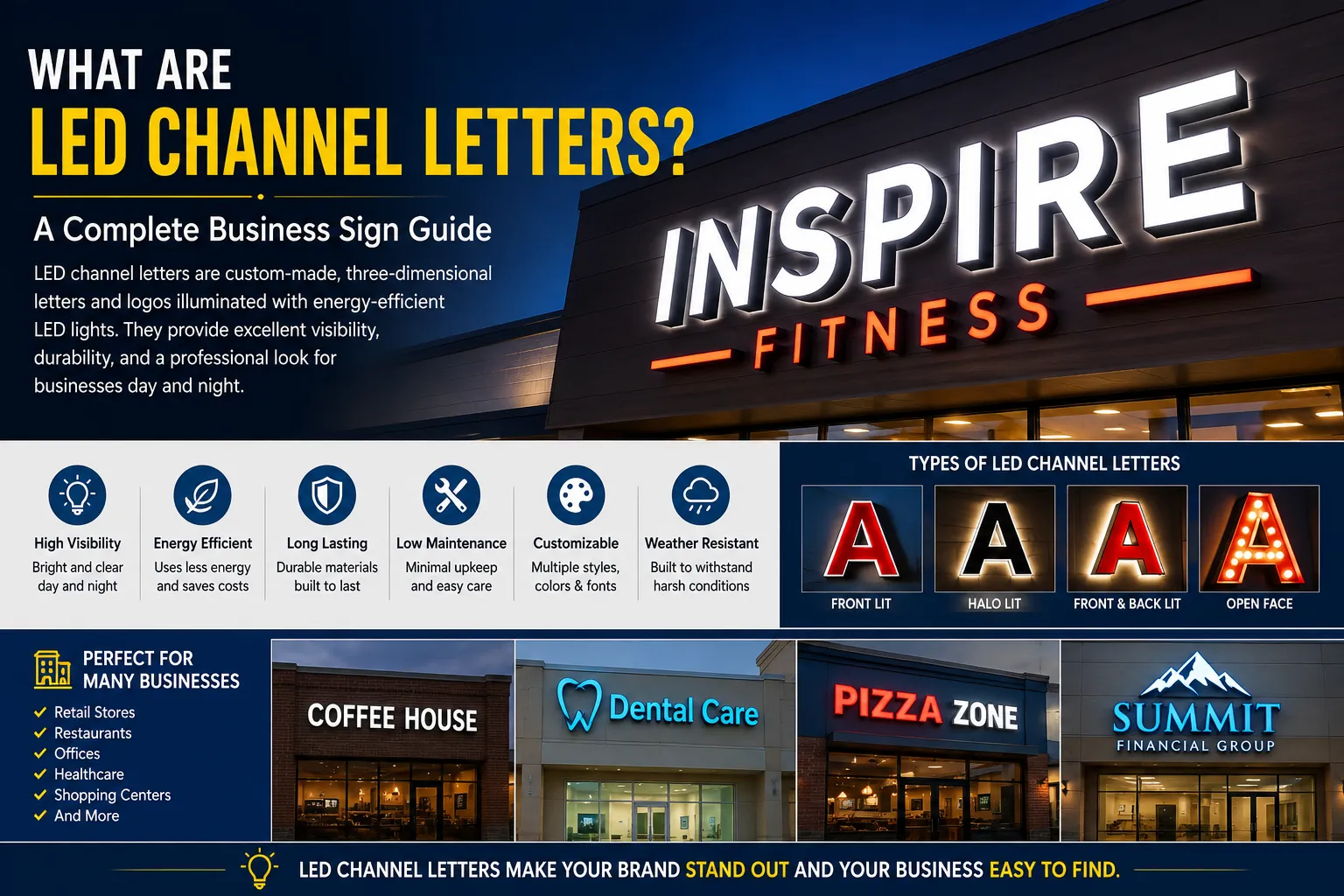 What Are LED Channel Letters? A Complete Business Sign Guide