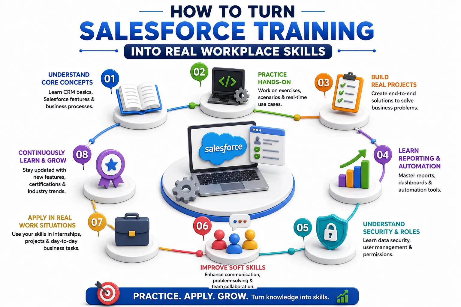 How to Turn Salesforce Training into Real Workplace Skills