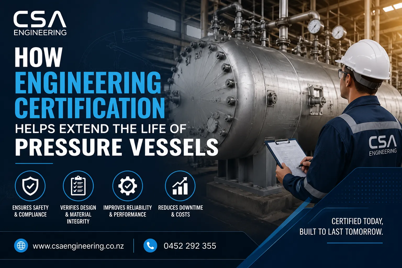 How Engineering Certification Helps Extend the Life of Pressure Vessels?