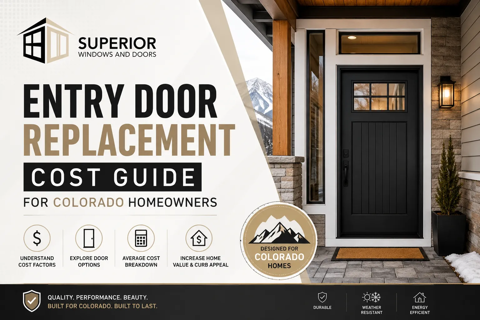 Entry Door Replacement Cost Guide for Colorado Homeowners