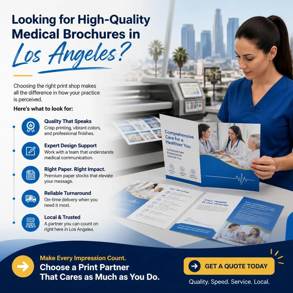 How to Choose the Best Print Shop for Medical Brochures in Los Angeles?