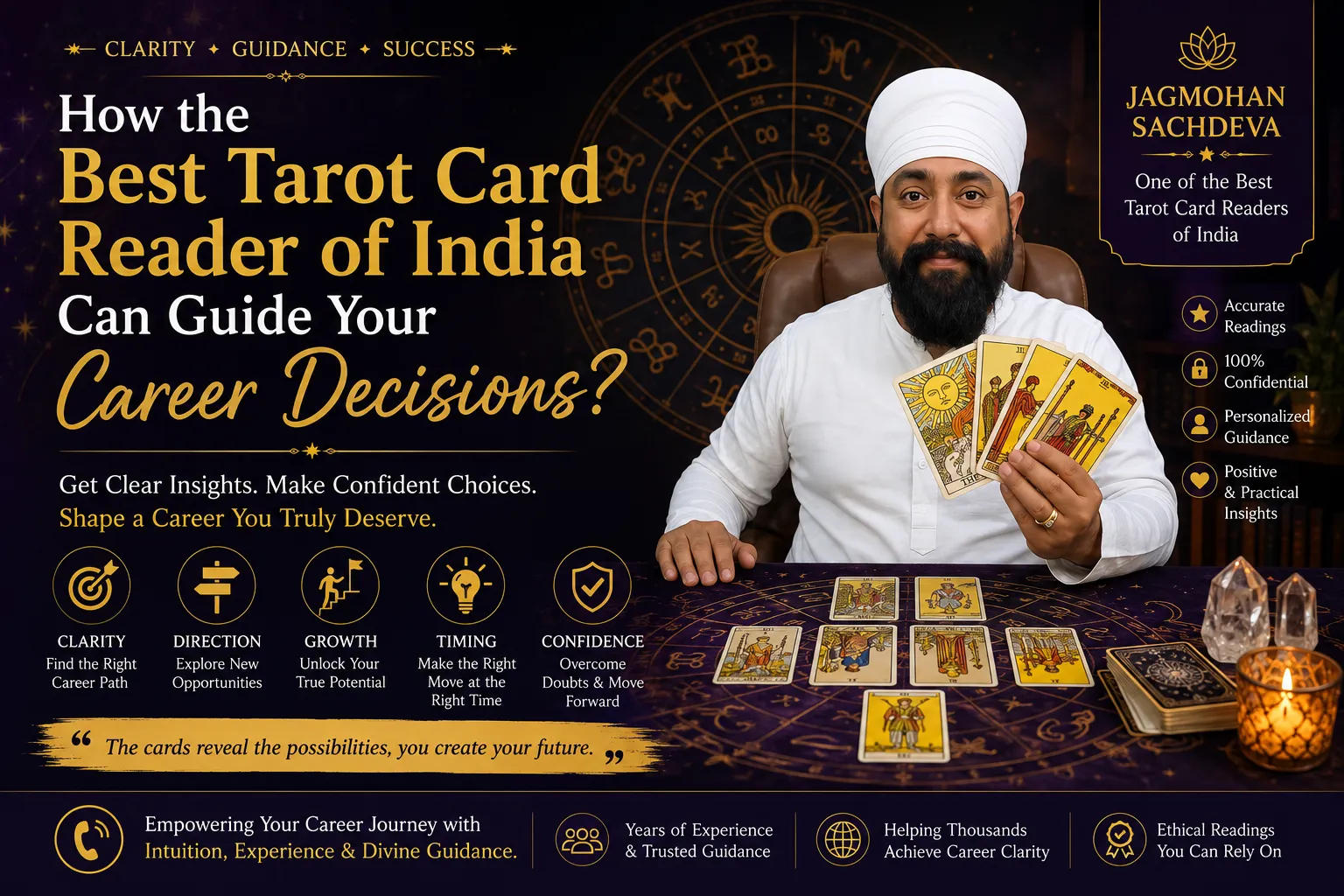 How the Best Tarot Card Reader of India Can Guide Your Career Decisions?