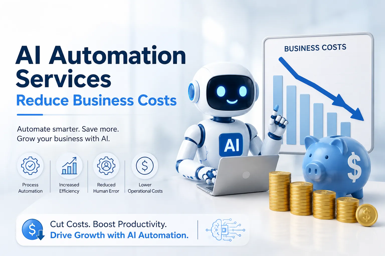 How AI Automation Services Reduce Business Costs