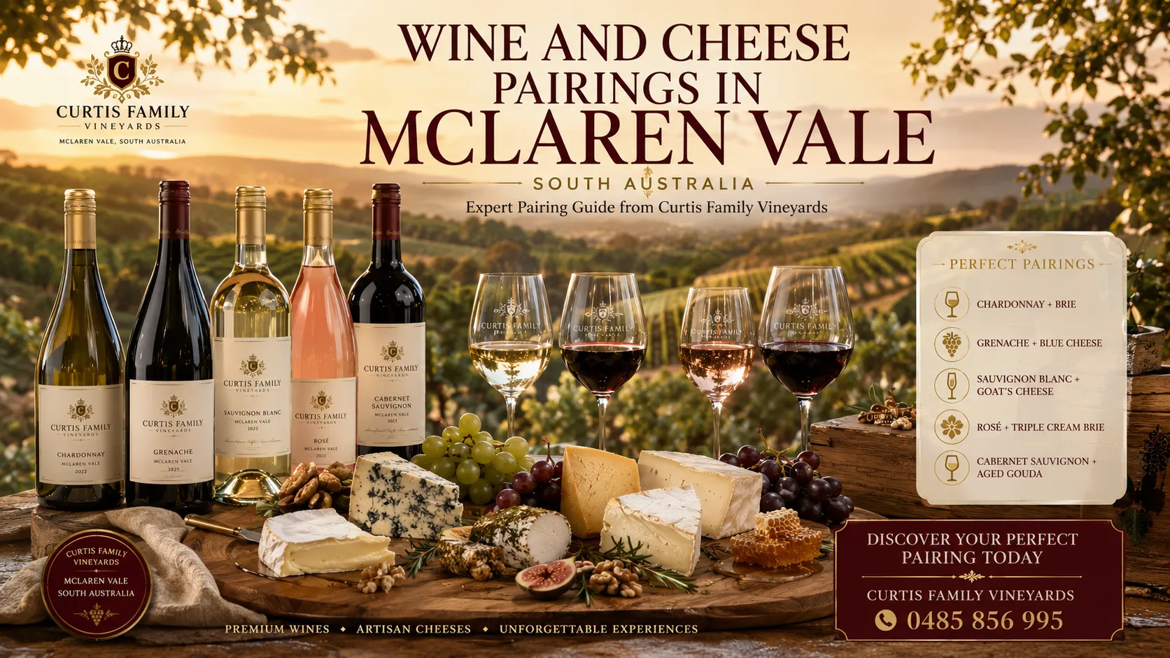 Wine and Cheese Pairings in McLaren Vale
