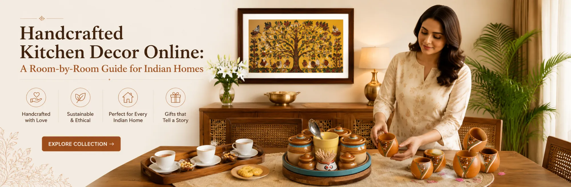 Handcrafted Kitchen Decor Online: A Room-by-Room Guide for Indian Homes