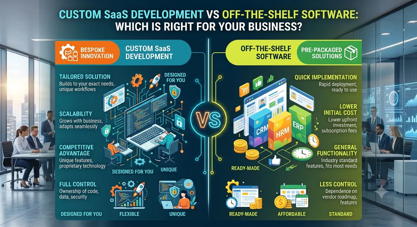 Custom SaaS Development vs Off-the-Shelf Software: Which Solution Is Right for Your Business?