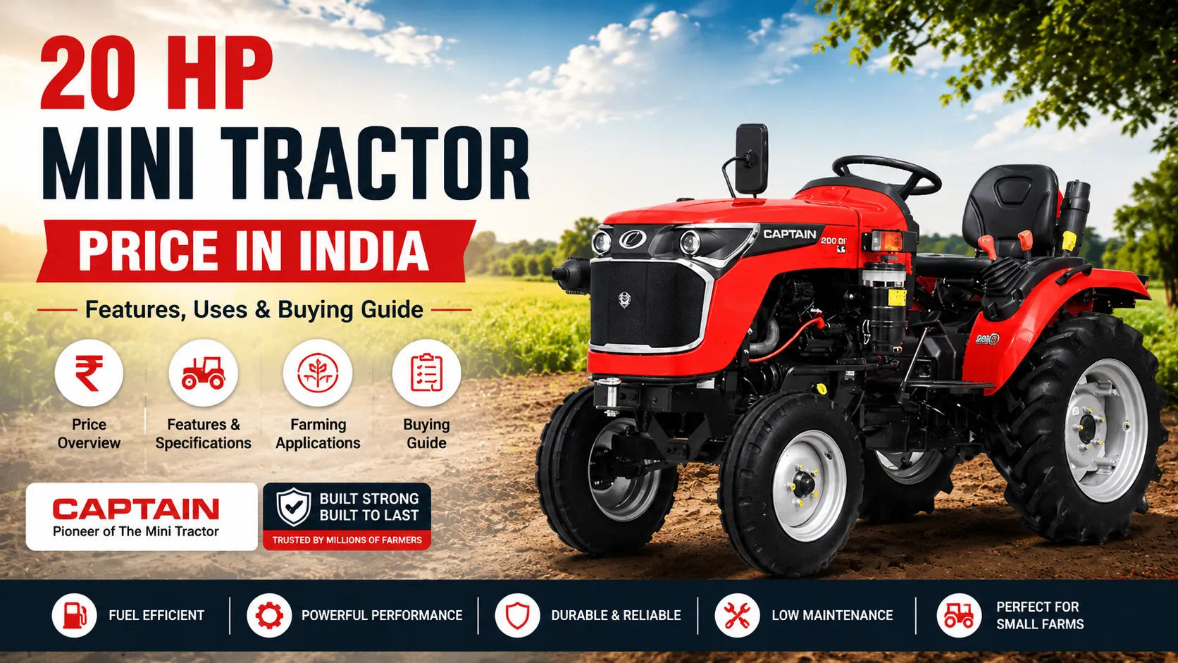 20 HP Mini Tractor Price in India: Features, Uses, and Buying Guide