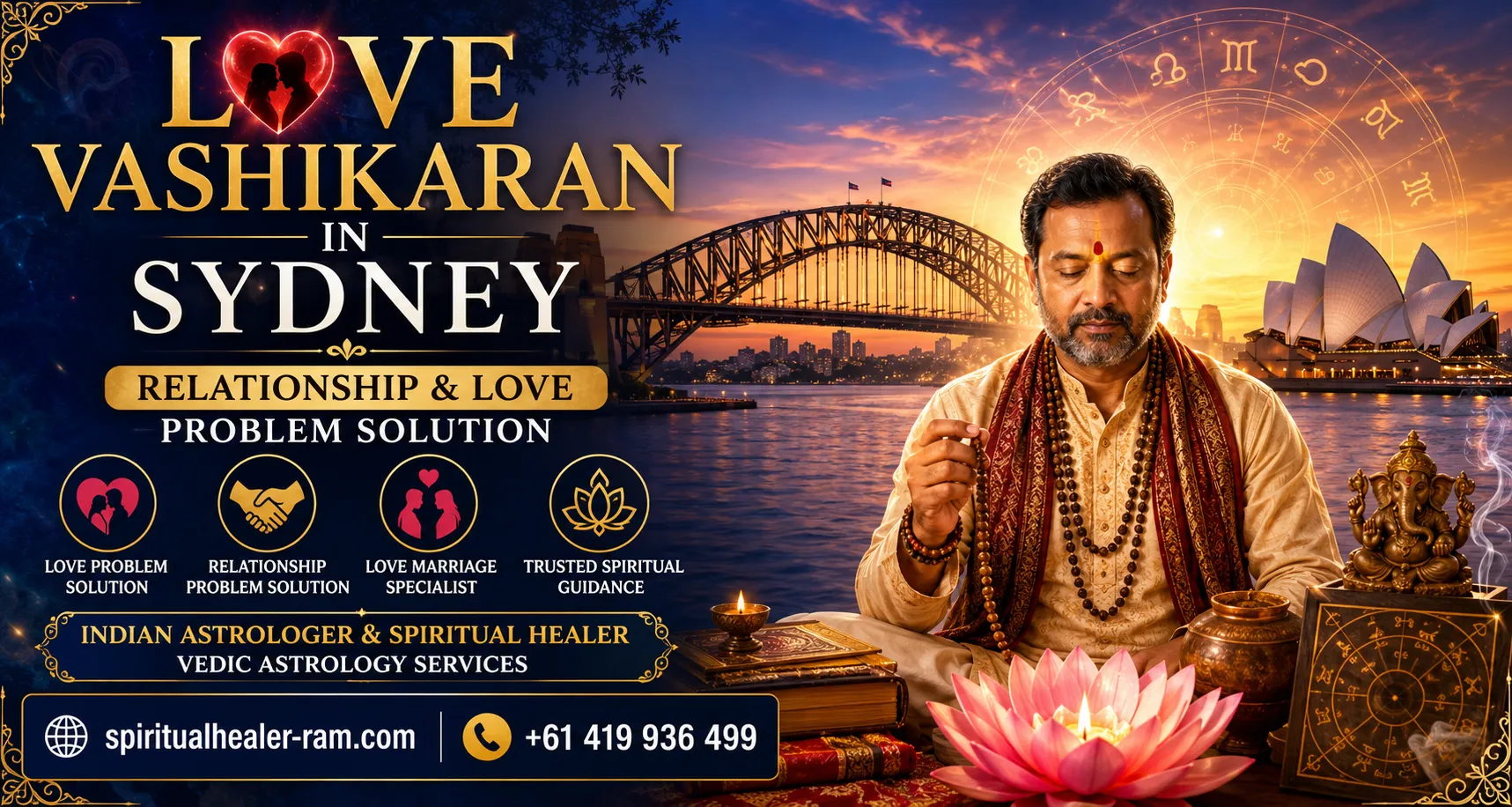 A Guide to Pandit Ram Guruji's Practices for Love Spells and Love Vashikaran in Sydney