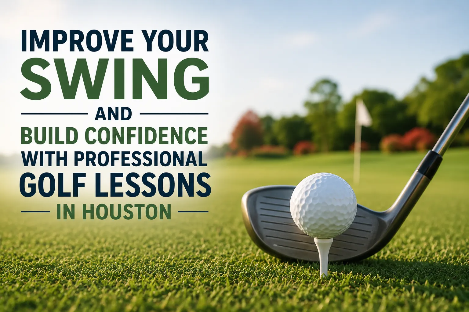Improve Your Swing and Build Confidence with Professional Golf Lessons in Houston