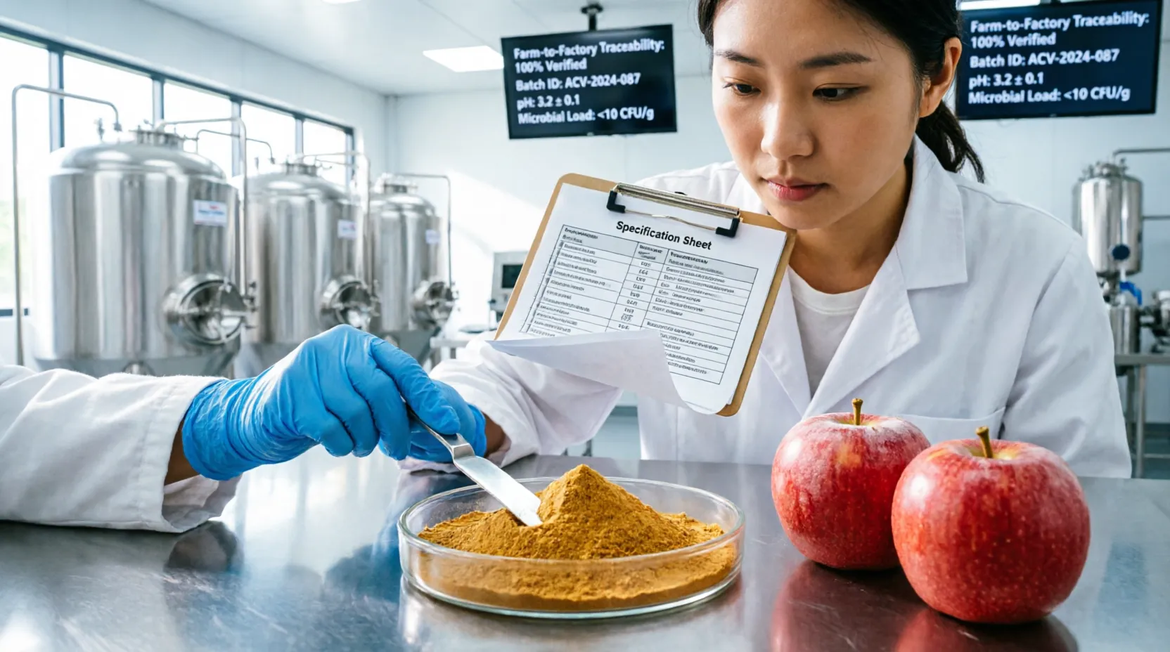 Why Organic Apple Cider Vinegar Powder Sourcing Requires More Than a Specification Sheet