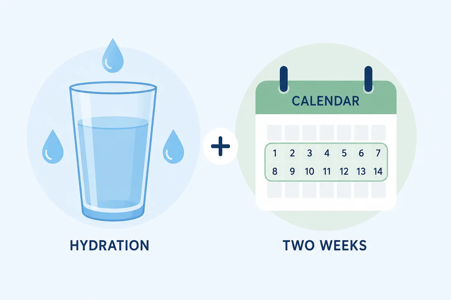 Illustration of temporary water retention as a common creatine side effect