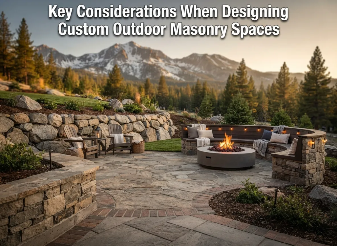 Key Considerations When Designing Custom Outdoor Masonry Spaces