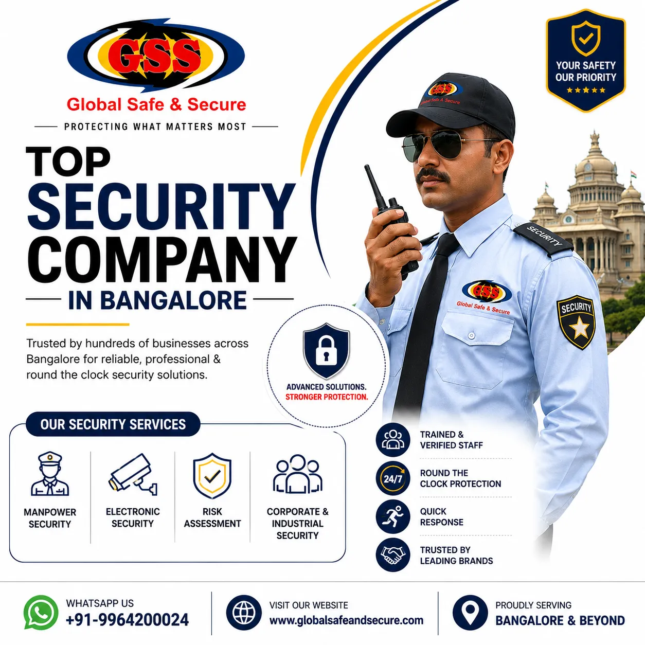 Why Should You Hire the Top Security Company in Bangalore?