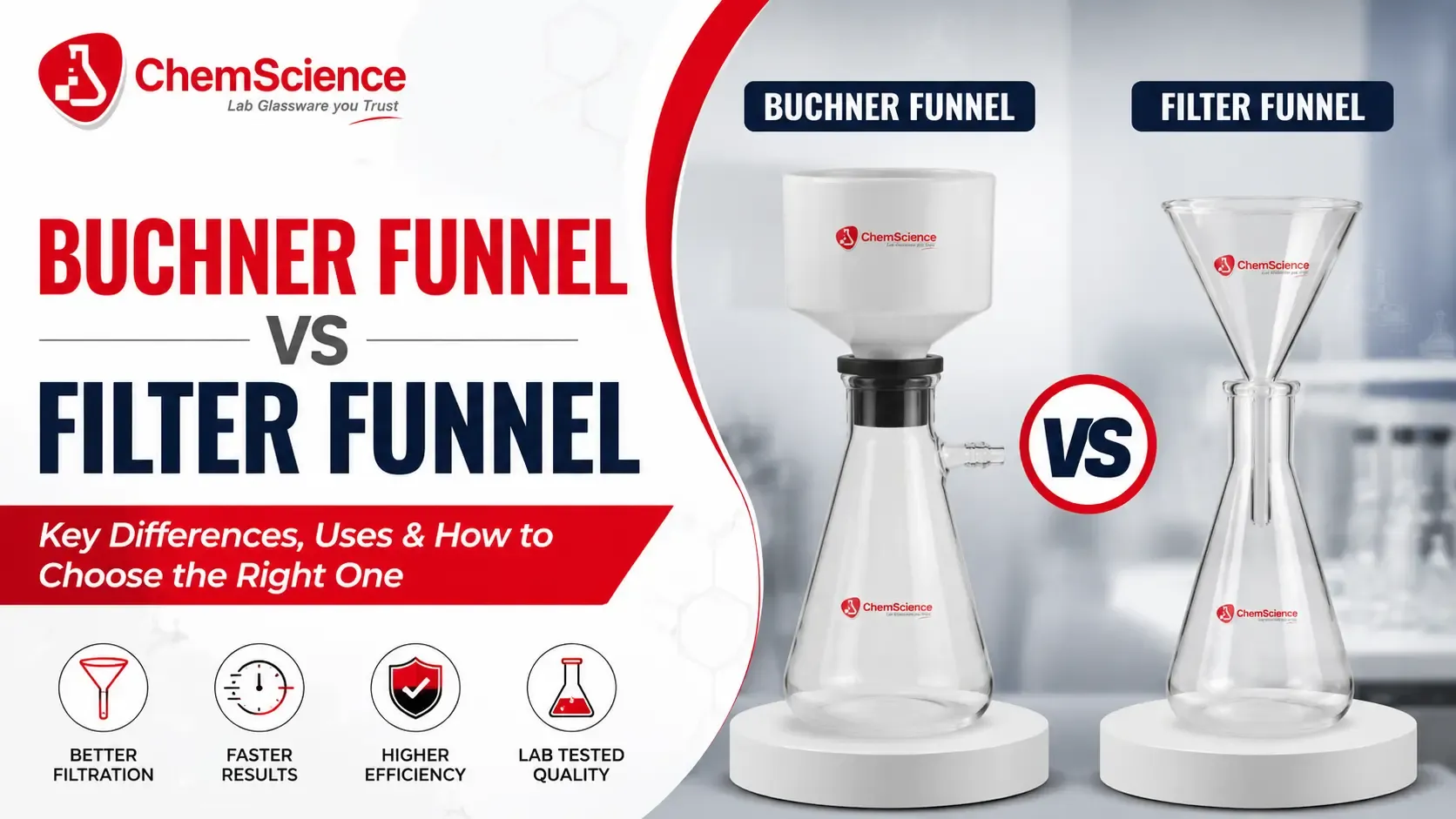 Buchner Funnel vs Filter Funnel: Key Differences, Uses & How to Choose the Right One