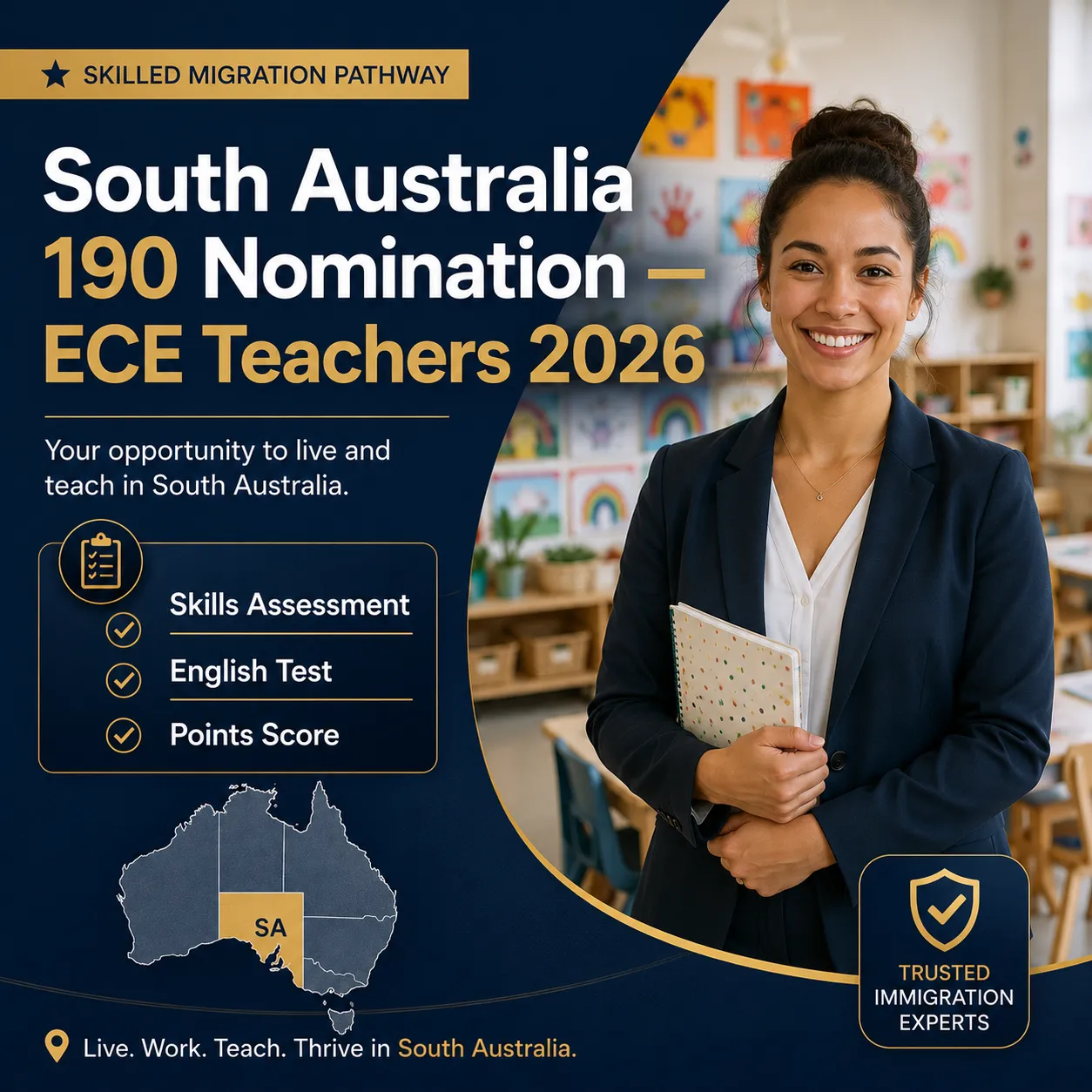 south australia 190 nomination early childhood teacher 2026 requirements