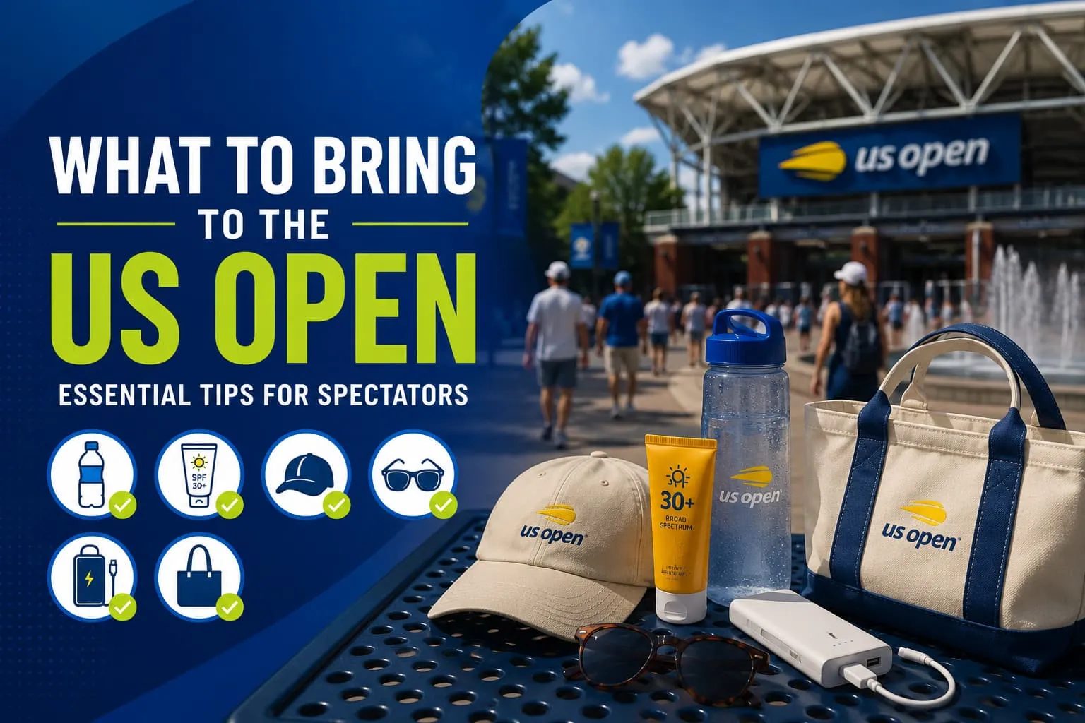 What to Bring to the US Open: Essential Tips for Spectators