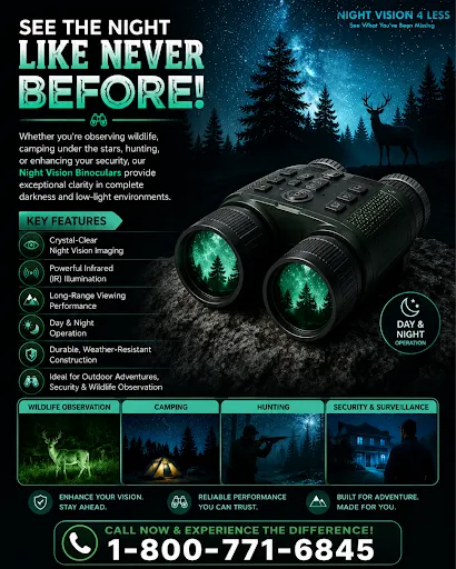 Seeing in the Dark: How Night Vision Binoculars Are Changing Visibility