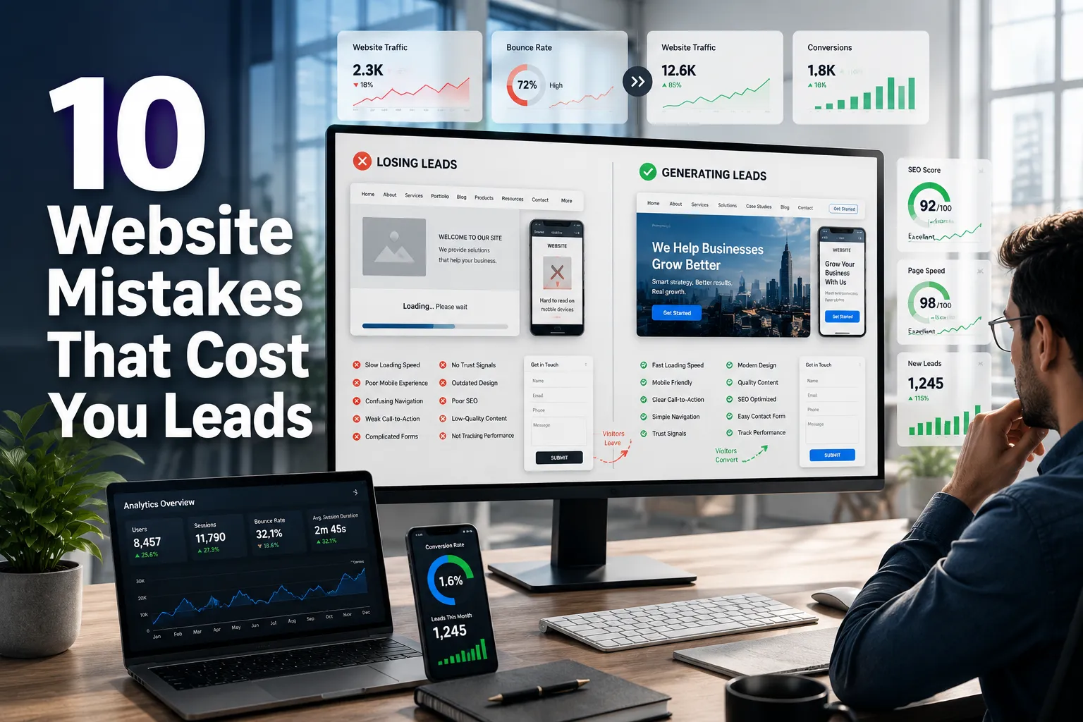10 Website Mistakes That Cost You Leads