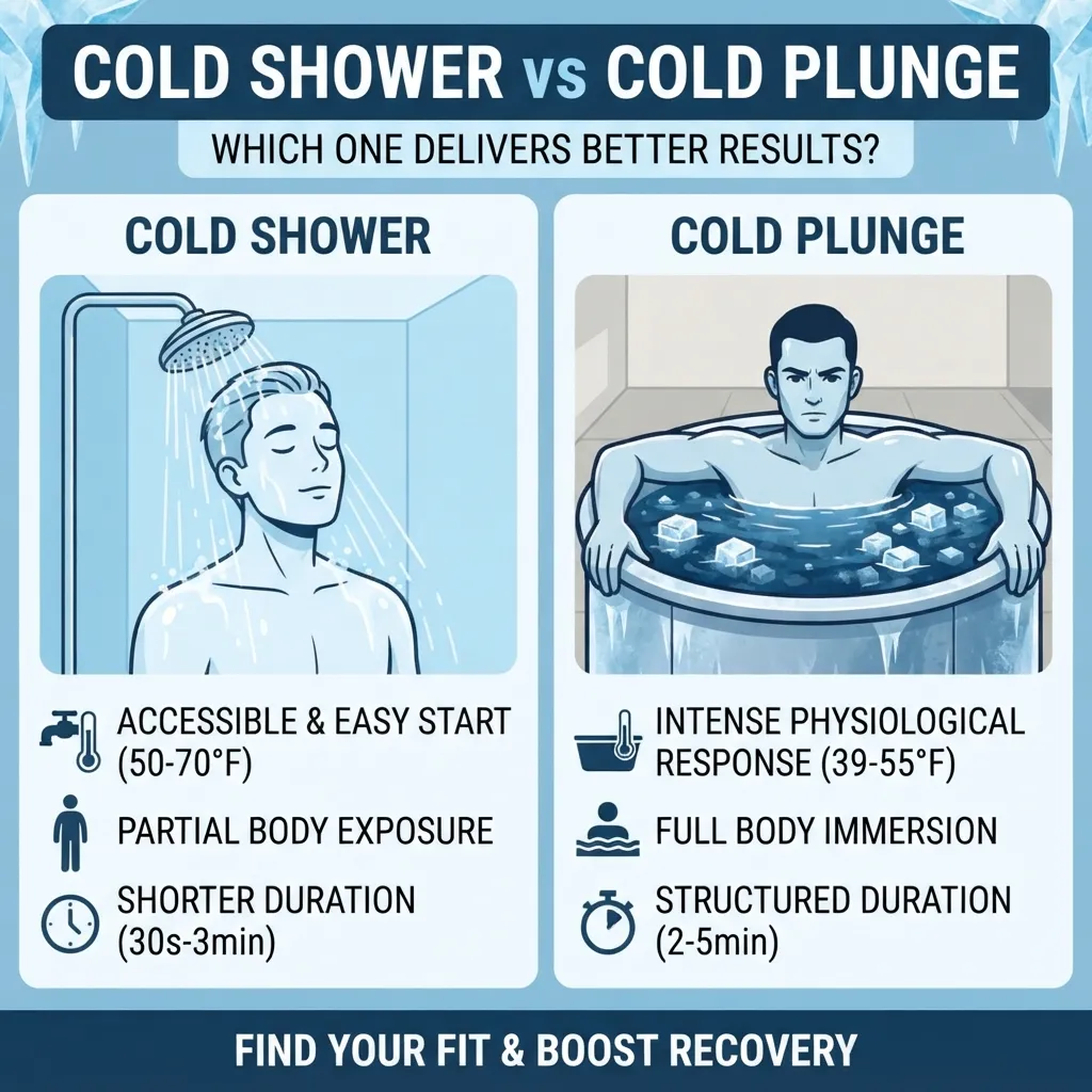 Cold Shower vs Cold Plunge: Which One Actually Delivers Better Results?