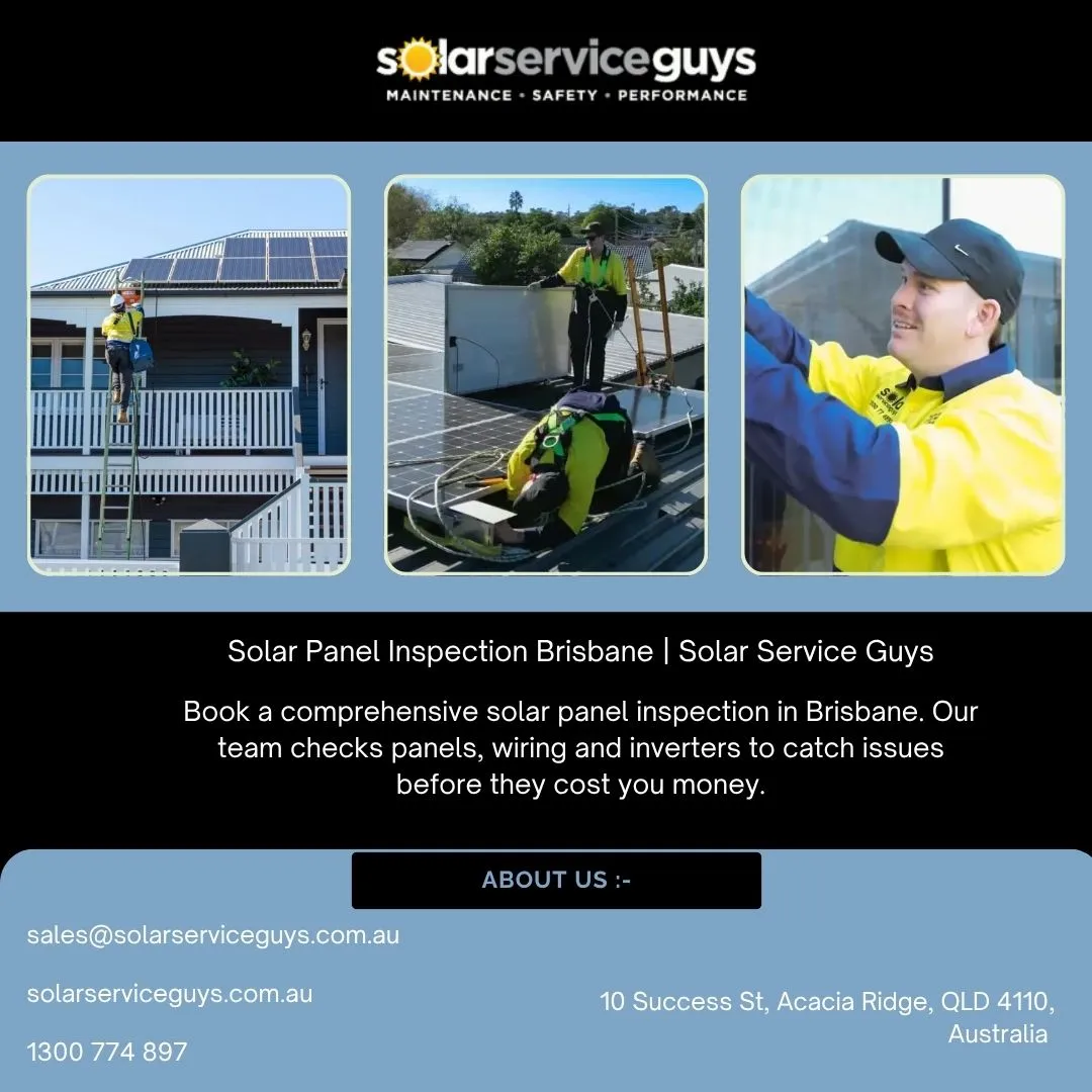 Solar Panel Inspection Brisbane | Solar Service Guys