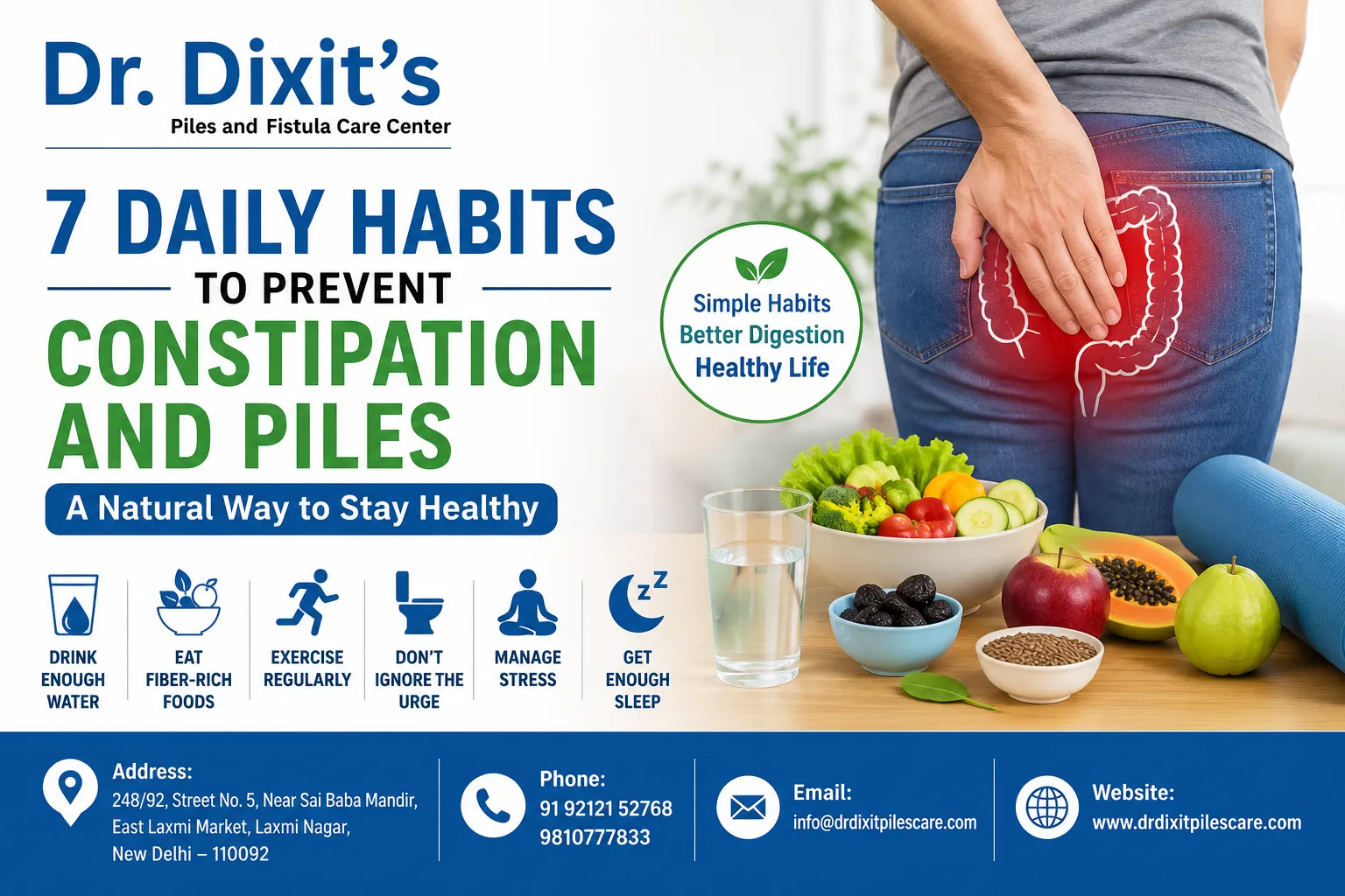 7 Daily Habits That Support a Natural Cure for Piles in India