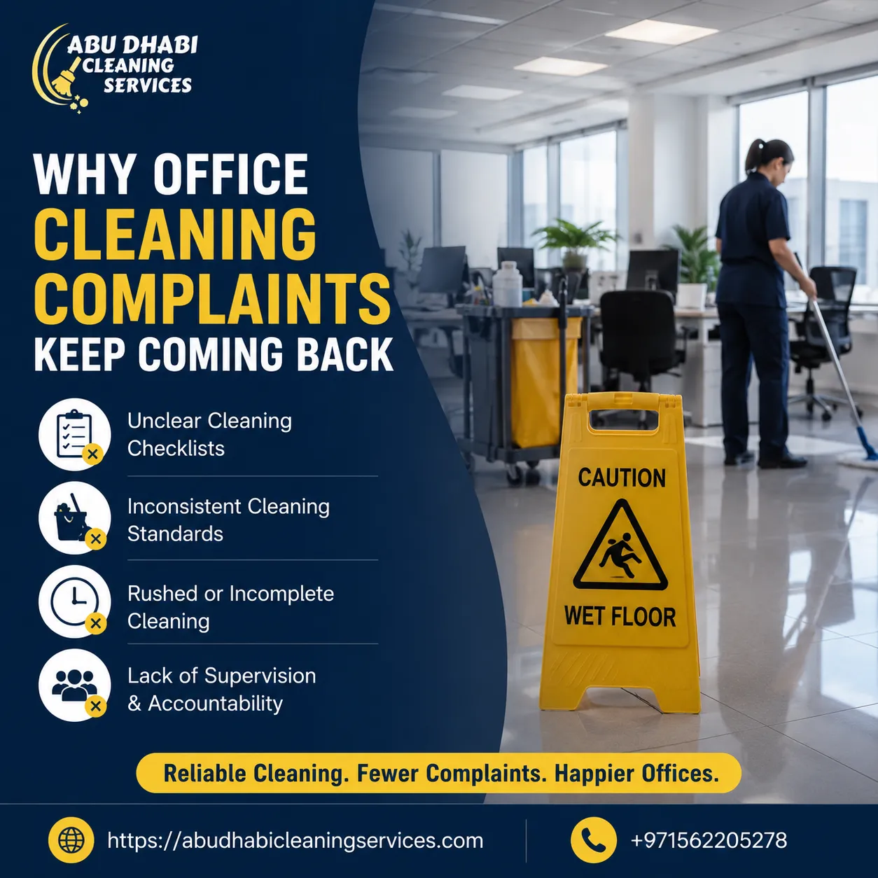 Why Office Cleaning Complaints Keep Coming Back