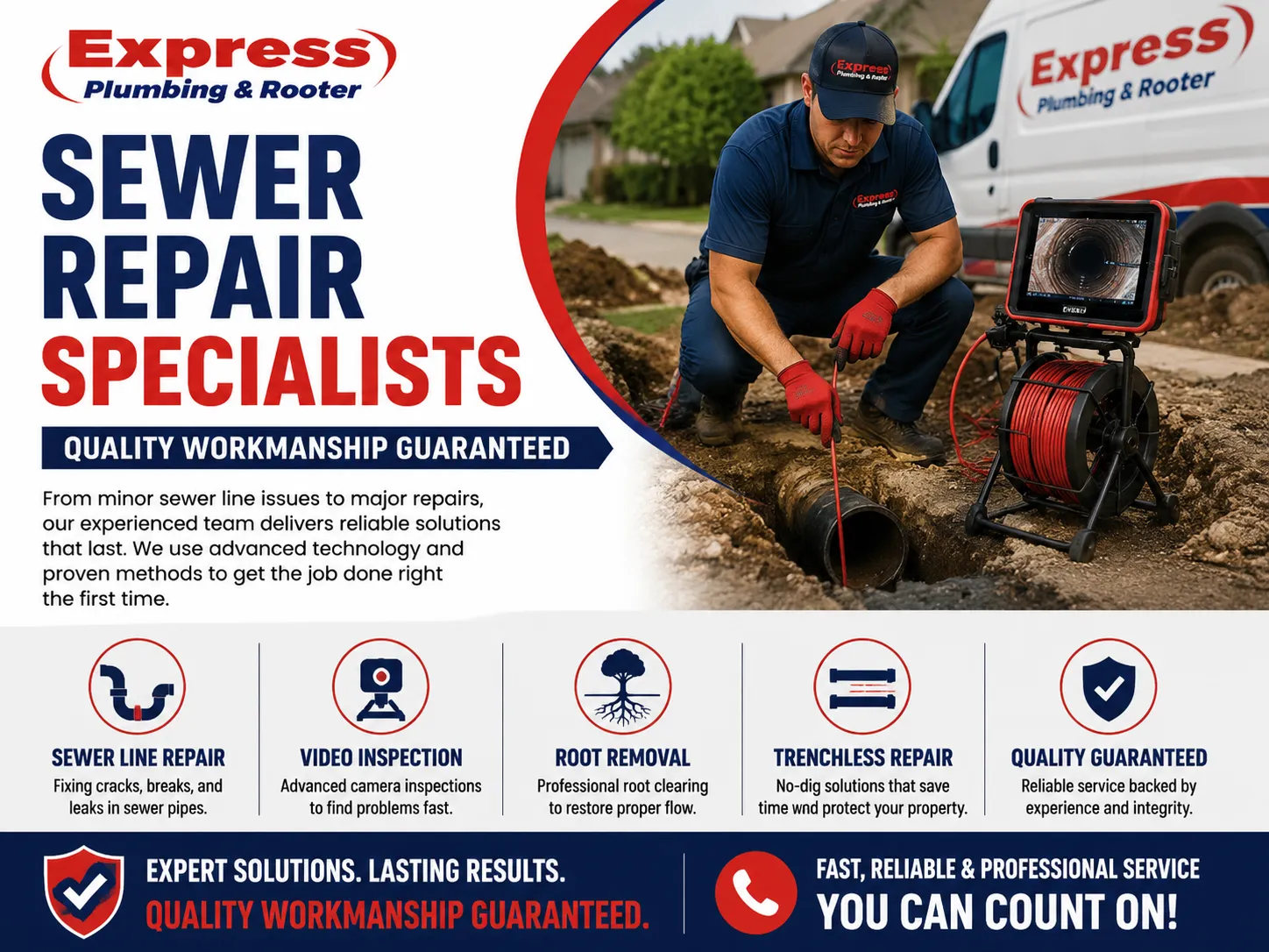 Sewer Repair Specialists – Quality Workmanship Guaranteed